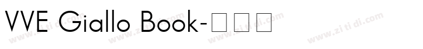 VVE Giallo Book字体转换
